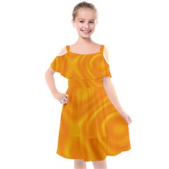 Honey Wave  Kids  Cut Out Shoulders Chiffon Dress