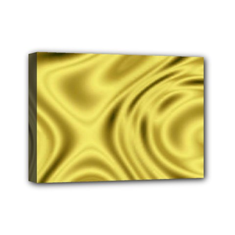 Golden Wave  Mini Canvas 7  X 5  (stretched) by Sabelacarlos