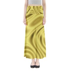 Golden Wave  Full Length Maxi Skirt by Sabelacarlos