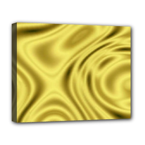 Golden Wave  Deluxe Canvas 20  X 16  (stretched)