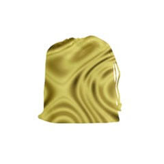 Golden Wave  Drawstring Pouch (medium) by Sabelacarlos