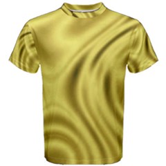 Golden Wave  Men s Cotton Tee by Sabelacarlos