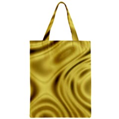 Golden Wave  Zipper Classic Tote Bag by Sabelacarlos