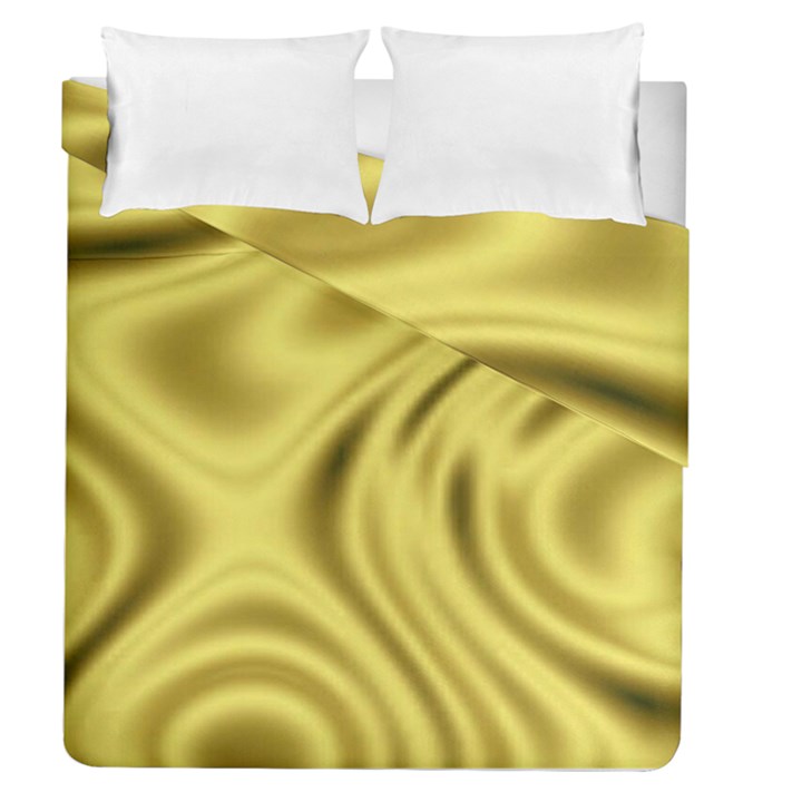 Golden wave  Duvet Cover Double Side (Queen Size)