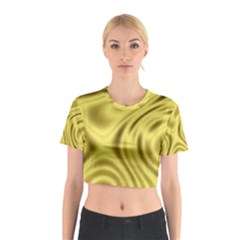 Golden Wave  Cotton Crop Top by Sabelacarlos