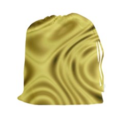 Golden Wave  Drawstring Pouch (2xl) by Sabelacarlos