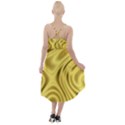 Golden wave  High-Low Halter Chiffon Dress  View2