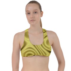 Golden Wave  Criss Cross Racerback Sports Bra