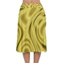 Golden wave  Velvet Flared Midi Skirt View2