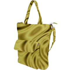 Golden Wave  Shoulder Tote Bag by Sabelacarlos