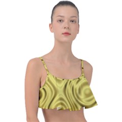 Golden Wave  Frill Bikini Top by Sabelacarlos