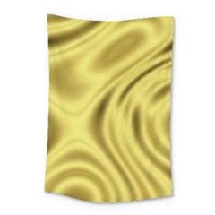 Golden Wave  Small Tapestry by Sabelacarlos