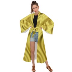 Golden Wave  Maxi Kimono by Sabelacarlos