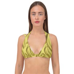 Golden Wave  Double Strap Halter Bikini Top by Sabelacarlos