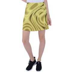 Golden Wave  Tennis Skirt by Sabelacarlos