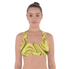 Golden Wave Cross Back Sports Bra by Sabelacarlos