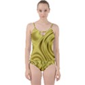 Golden Wave Cut Out Top Tankini Set View1