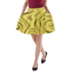 Golden Wave A-line Pocket Skirt by Sabelacarlos