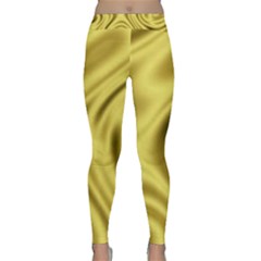 Golden Wave Classic Yoga Leggings by Sabelacarlos