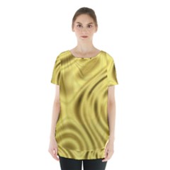 Golden Wave Skirt Hem Sports Top by Sabelacarlos