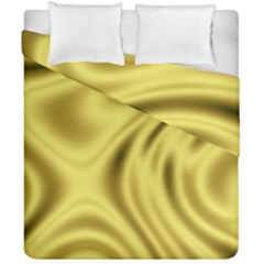 Golden Wave Duvet Cover Double Side (california King Size) by Sabelacarlos