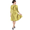 Golden Wave Quarter Sleeve Waist Band Dress View2