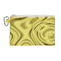 Golden Wave Canvas Cosmetic Bag (large)