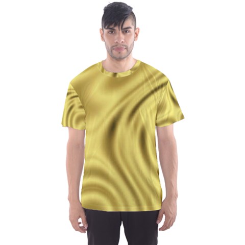 Golden Wave Men s Sport Mesh Tee by Sabelacarlos