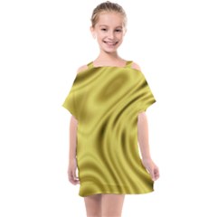 Golden Wave Kids  One Piece Chiffon Dress by Sabelacarlos