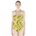 Golden Wave Halter Swimsuit View1