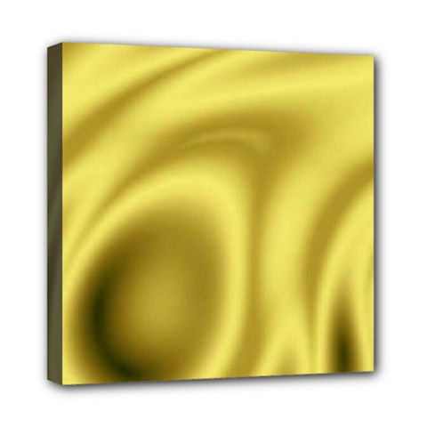 Golden Wave 2 Mini Canvas 8  X 8  (stretched)