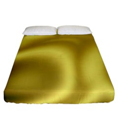 Golden Wave 2 Fitted Sheet (king Size) by Sabelacarlos