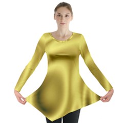 Golden Wave 2 Long Sleeve Tunic  by Sabelacarlos