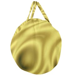 Golden Wave 2 Giant Round Zipper Tote by Sabelacarlos