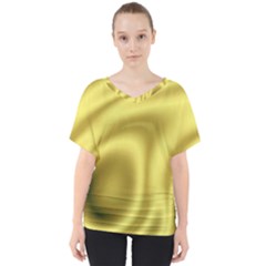 Golden Wave 2 V-neck Dolman Drape Top by Sabelacarlos