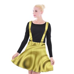 Golden Wave 2 Suspender Skater Skirt by Sabelacarlos