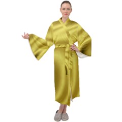 Golden Wave 2 Maxi Velour Kimono by Sabelacarlos