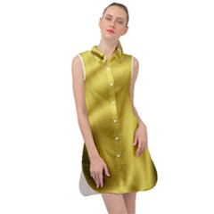 Golden Wave 2 Sleeveless Shirt Dress by Sabelacarlos