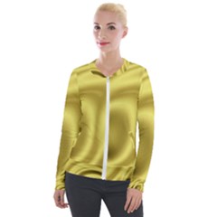 Golden Wave 2 Velour Zip Up Jacket by Sabelacarlos