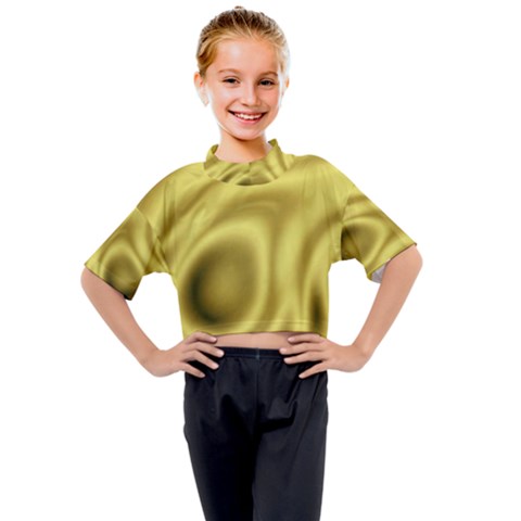 Golden Wave 2 Kids Mock Neck Tee by Sabelacarlos