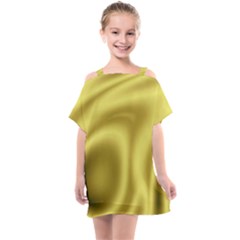 Golden Wave 2 Kids  One Piece Chiffon Dress by Sabelacarlos