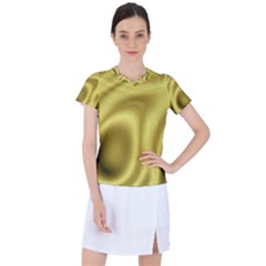 Golden Wave 2 Women s Sports Top by Sabelacarlos