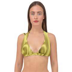 Golden Wave 2 Double Strap Halter Bikini Top