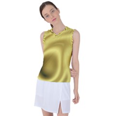 Golden Wave 2 Women s Sleeveless Sports Top by Sabelacarlos