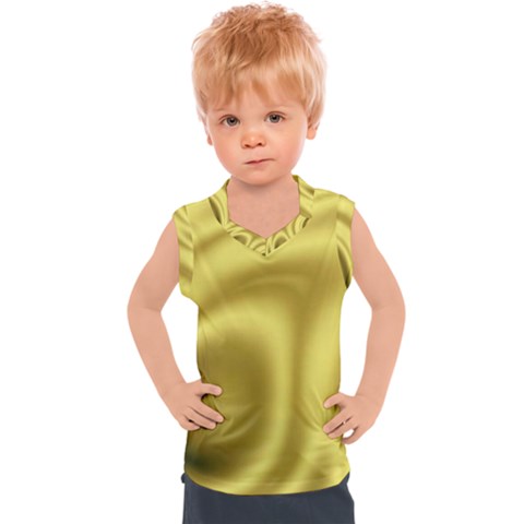 Golden Wave 2 Kids  Sport Tank Top by Sabelacarlos