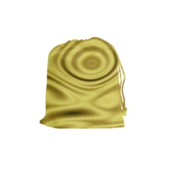 Golden Wave 3 Drawstring Pouch (medium) by Sabelacarlos