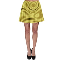 Golden Wave 3 Skater Skirt by Sabelacarlos