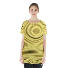 Golden Wave 3 Skirt Hem Sports Top by Sabelacarlos