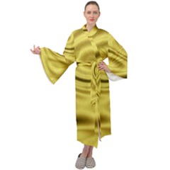 Golden Wave 3 Maxi Velour Kimono by Sabelacarlos