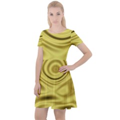 Golden Wave 3 Cap Sleeve Velour Dress  by Sabelacarlos